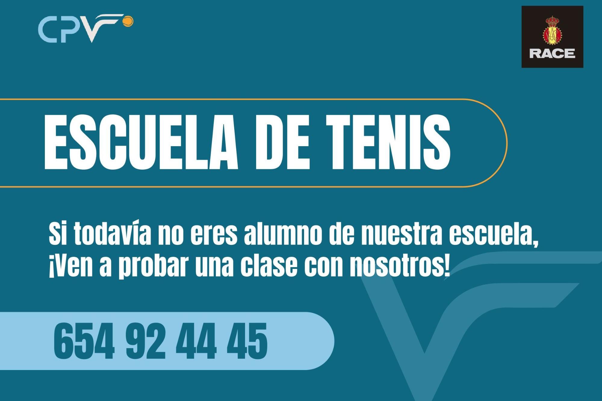 VEN A PROBAR UNA CLASE DE LA ESCUELA DE TENIS DEL RACE