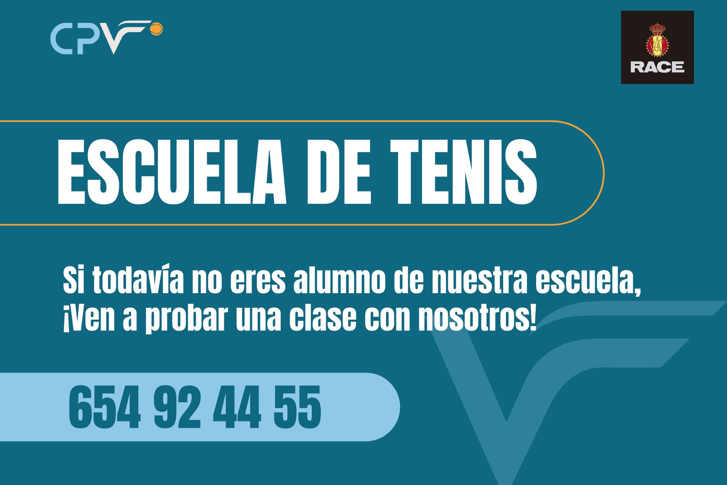 VEN A PROBAR UNA CLASE DE LA ESCUELA DE TENIS DEL RACE