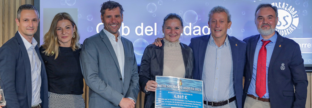 Éxito de la jornada solidaria del Club del Nadador en el RACE