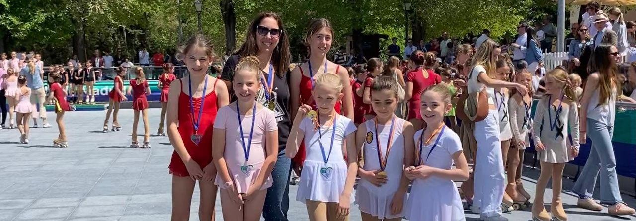 Cuatro podios en el Trofeo Interclub de patinaje