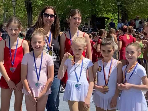 Cuatro podios en el Trofeo Interclub de patinaje