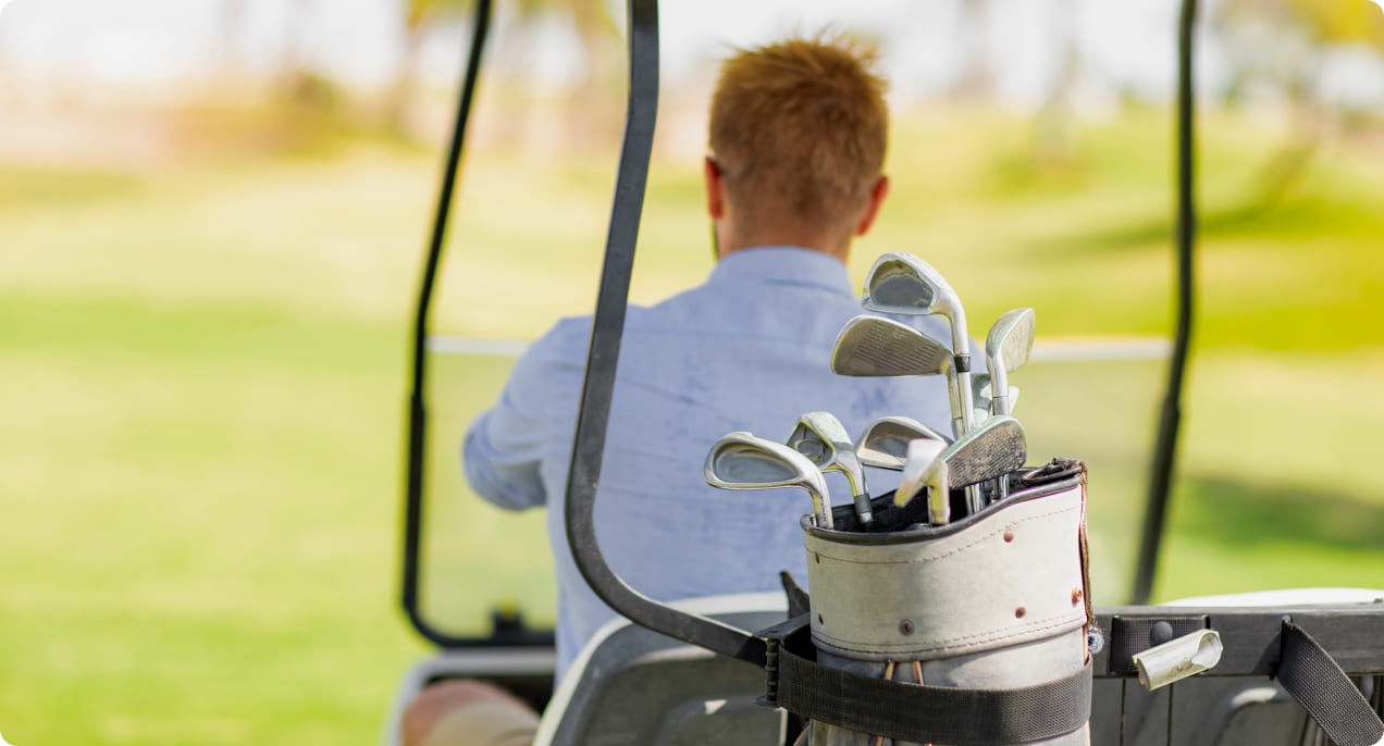 Caddie Master en el campo de golf