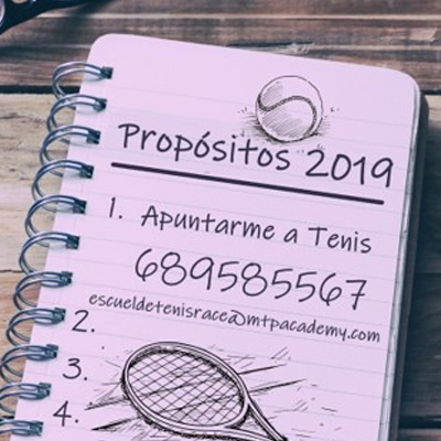Escuela de Tenis: propósitos de año nuevo